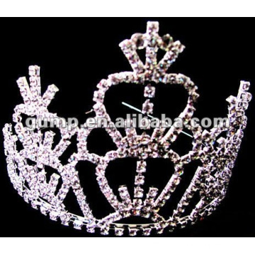 Couronne en strass grande tiare (GWST12-602)